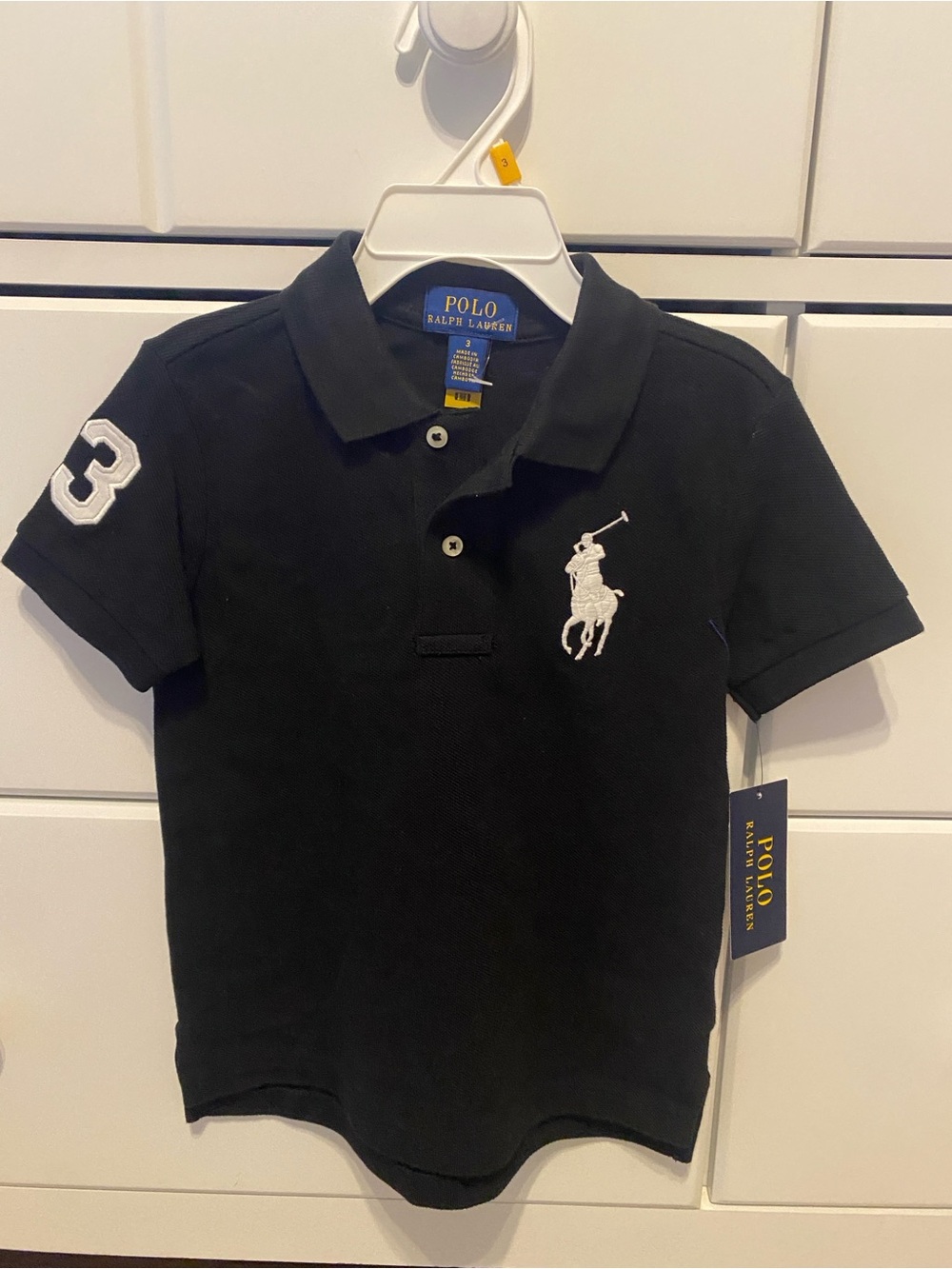 Polo by Ralph Lauren Black Kids Polo / Size 3 / NWT